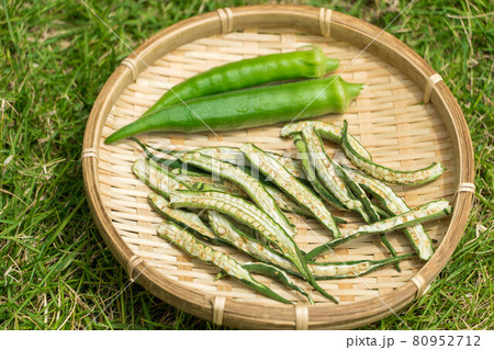 夏野菜オクラ　乾燥野菜 80952712