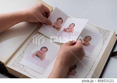 赤ちゃんの思い出写真の整理 80953121