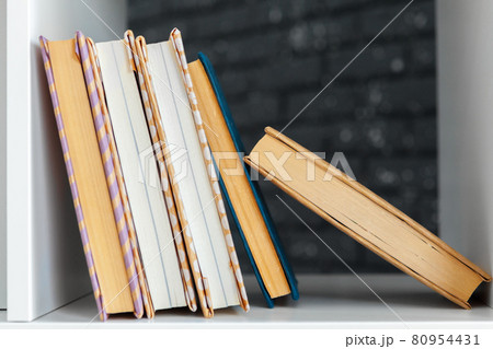 Stack of books on the table 80954431