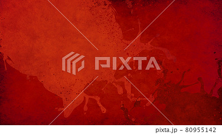 飛び散る赤い液体の素材 80955142