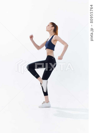sportive woman posing fitness workout energy sportive woman posing fitness workout energy 80955764