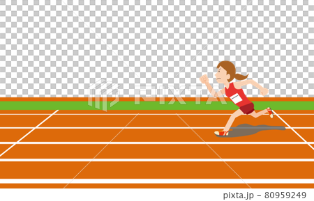 陸上選手女性 陸上選手女性 80959249