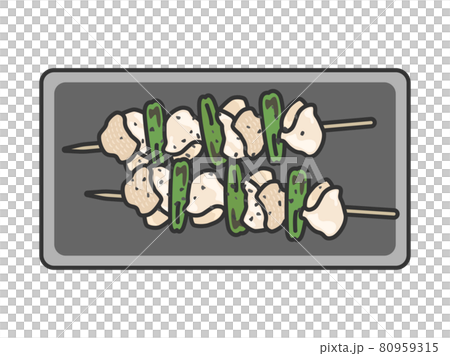 焼き鳥のイラスト 80959315