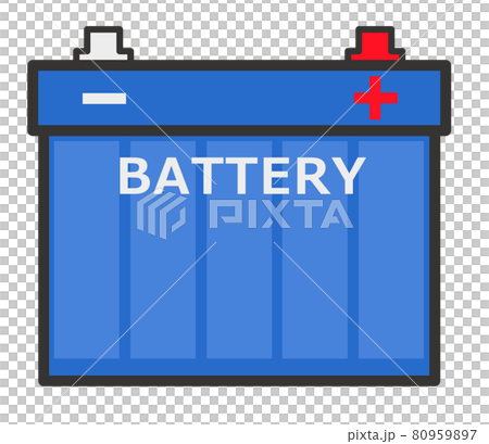 電池を蓄電するバッテリーのイラスト 80959897