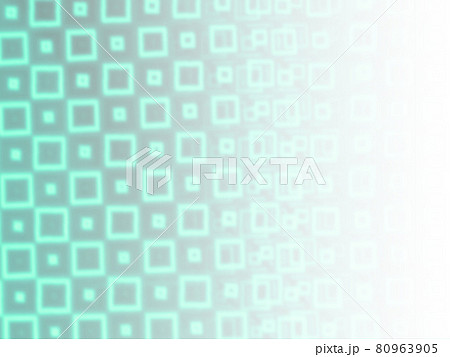 スクエアのホログラム03/薄緑  左から右へ薄くなるグラデーション 背景素材 横 他色有  80963905