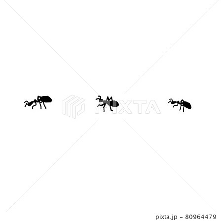 あり アリ 蟻 昆虫 のイラスト素材