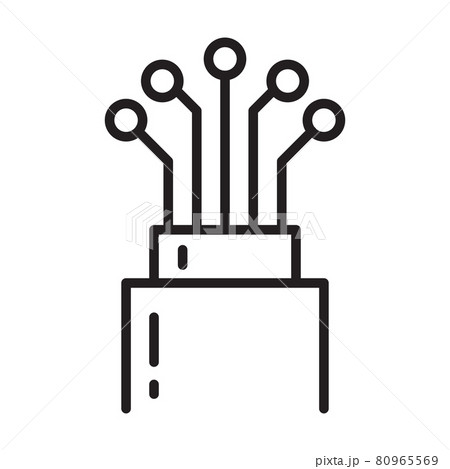 fiber optic cable icon vector for graphic design, logo, web site, social media, mobile app, ui illustration 80965569