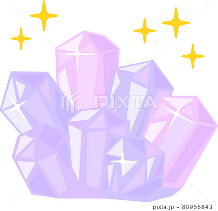 紫水晶のクラスター 80966843