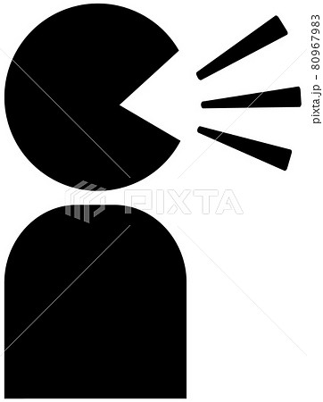 大声/会話/抑えない咳のピクトグラム 80967983