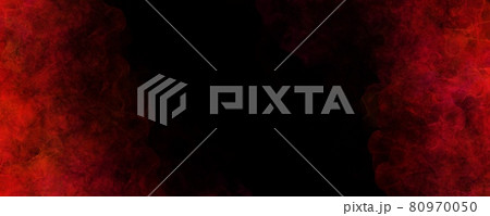 黒背景に赤色の背景フレーム素材 80970050