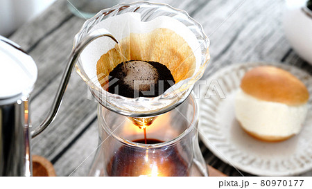 珈琲　ドリップコーヒー　ガラスドリッパー　淹れる　マリトッツォ 80970177