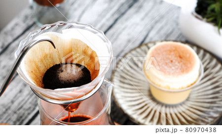 珈琲 ドリップコーヒー ガラスドリッパー 淹れる スフレ 珈琲 ドリップコーヒー ガラスドリッパー 淹れる スフレ 80970438