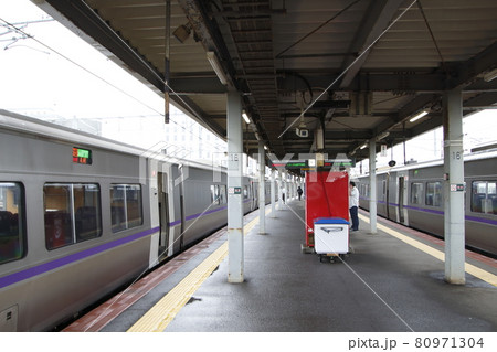 函館駅に停車中の特急北斗(キハ261系車両) 函館駅に停車中の特急北斗(キハ261系車両) 80971304