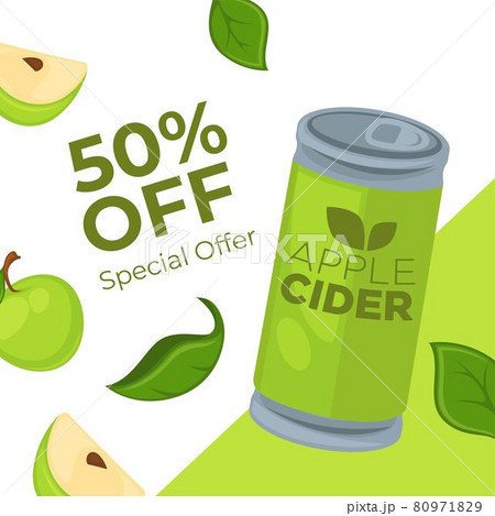 Special offer on apple cider drink 50 percent off 80971829