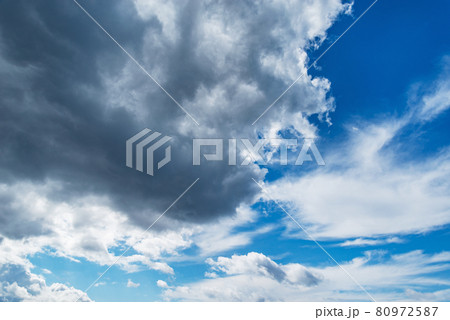 Amazing cloudscape on the sky before the rain. 80972587