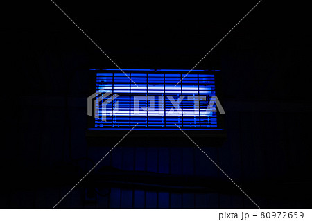 Ultraviolet lamp in the food processing room. The concept of cleanliness and hygiene Ultraviolet lamp in the food processing room. The concept of cleanliness and hygiene 80972659