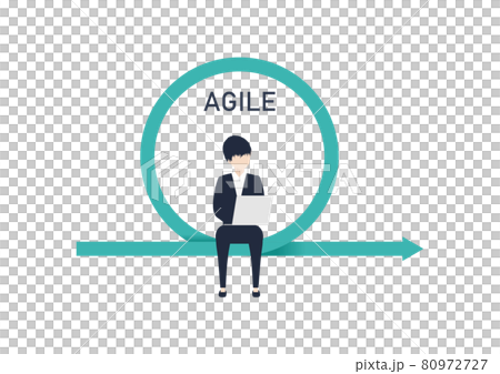 Illustration material of AGILE / Agile development 80972727