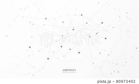 Abstract network connected with line background. Digital technology concept. Vector art illustration 80973402