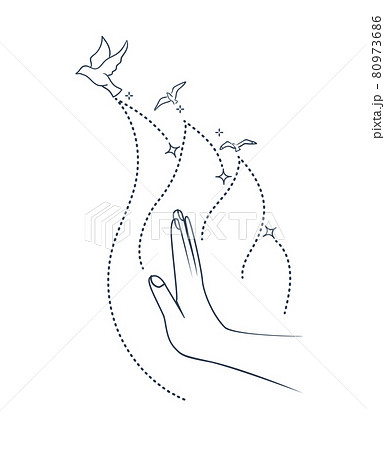 black blessing symbol of the divine spirit black blessing symbol of the divine spirit 80973686