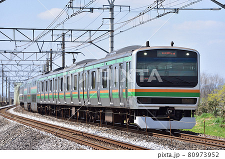 高崎線 新町-神保原 JR東日本 E231系1000番台 K-32編成(国府津) 高崎線 新町-神保原 JR東日本 E231系1000番台 K-32編成(国府津) 80973952