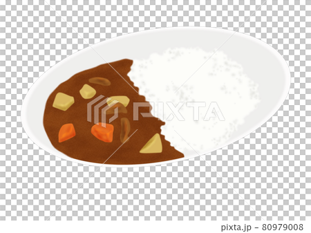 Curry rice (hand drawn) Curry rice (hand drawn) 80979008
