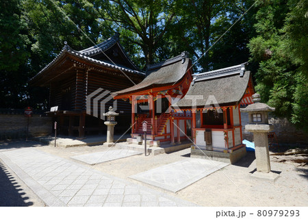 石清水八幡宮　校倉・住吉社・一童社　京都府八幡市 80979293