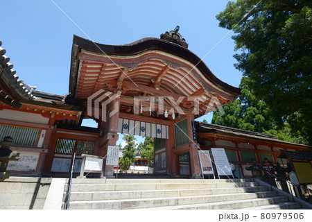 石清水八幡宮　南総門　京都府八幡市 80979506