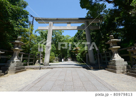 石清水八幡宮 三の鳥居 京都府八幡市 石清水八幡宮 三の鳥居 京都府八幡市 80979813