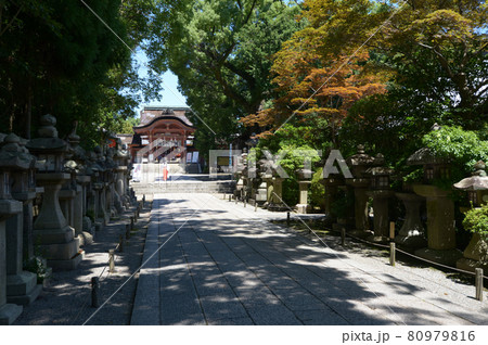 石清水八幡宮 参道 京都府八幡市 石清水八幡宮 参道 京都府八幡市 80979816