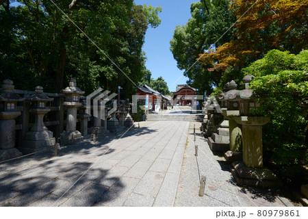 石清水八幡宮　参道　京都府八幡市 80979861