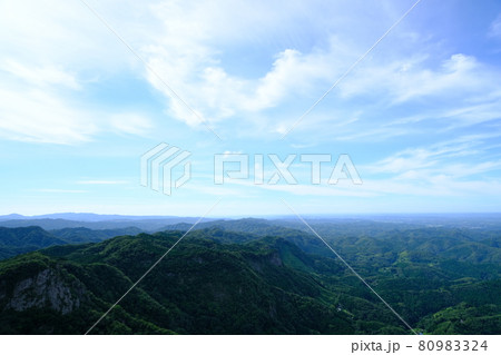 奥久慈男体山からの景色 80983324