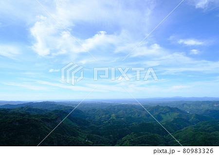 奥久慈男体山からの景色 奥久慈男体山からの景色 80983326