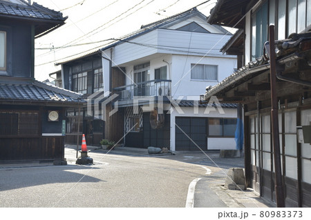 【岡山県】津山の城下町の町並み 80983373