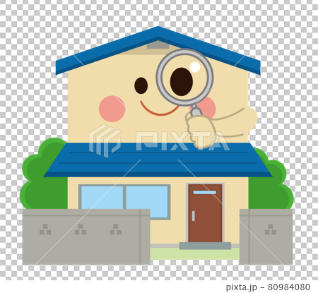 住宅　虫眼鏡 80984080