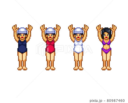 水着女性セット万歳 水着女性セット万歳 80987460