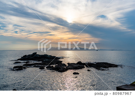 《和歌山》雑賀埼海岸の夕景 《和歌山》雑賀埼海岸の夕景 80987967