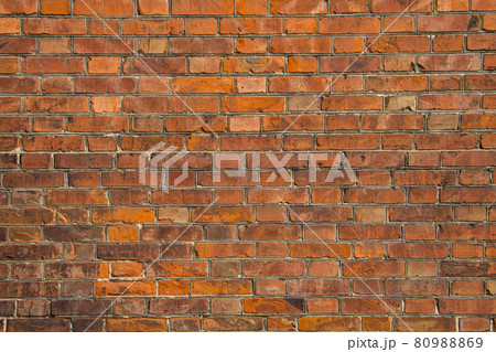 Background of the old red brick wall 80988869