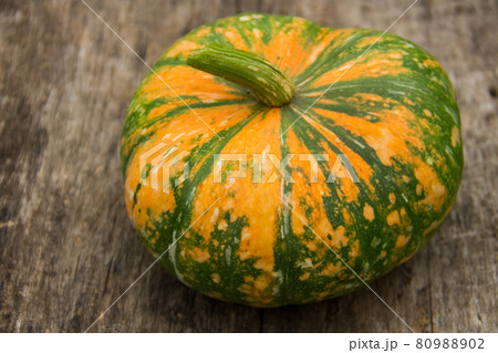 Pumpkin on rustic wooden table Pumpkin on rustic wooden table 80988902