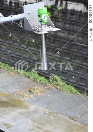 北江古田調整池　防災施設　洪水対策　河川水位警報装置 80989357