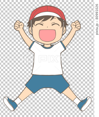 ジャンプする男の子 ジャンプする男の子 80991026
