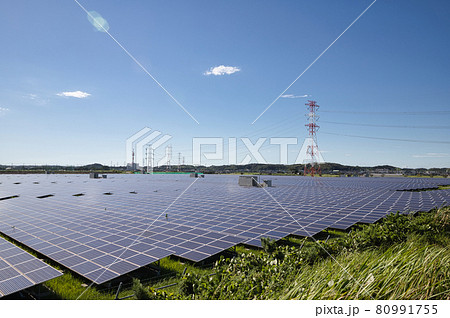 茨城県　メガソーラー（大型太陽光発電所） 80991755