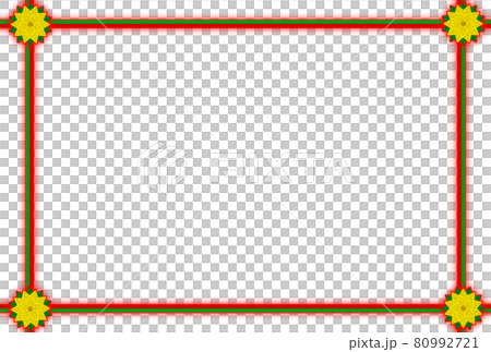 聖誕相框-Ribbon Red Border Blur-5葉黃花-紅色邊框模糊(明信片比例)問候語 聖誕相框-Ribbon Red Border Blur-5葉黃花-紅色邊框模糊(明信片比例)問候語 80992721