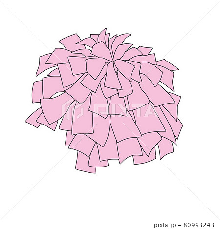 ピンクのポンポンのイラスト素材