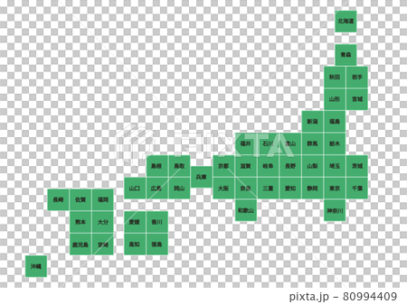 日本地図イラスト_デフォルメB_04 80994409