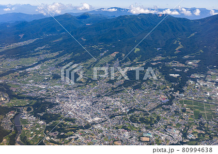 長野県小諸市付近を空撮 80994638