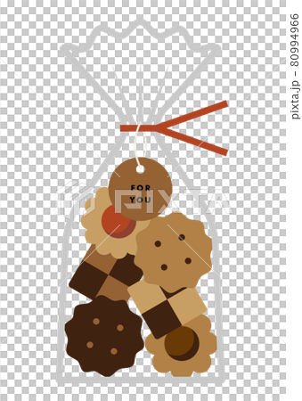 Illustration of wrapped cookies 80994966