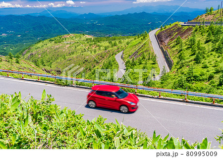 (群馬県)志賀草津道路(さわやか街道) 草津側の景色 (群馬県)志賀草津道路(さわやか街道) 草津側の景色 80995009
