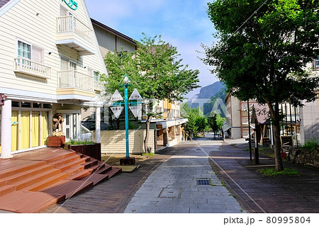 層雲峡温泉街「キャニオンモール」 (北海道上川町) 層雲峡温泉街「キャニオンモール」 (北海道上川町) 80995804