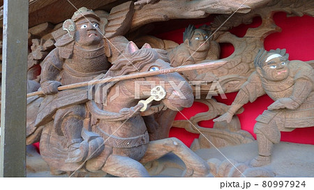 地車 だんじり 生之町彫物の写真素材 [80997924] - PIXTA