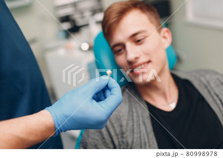 Dentistry. Dental clinic. Doctor and patient. Teeth health. 80998978